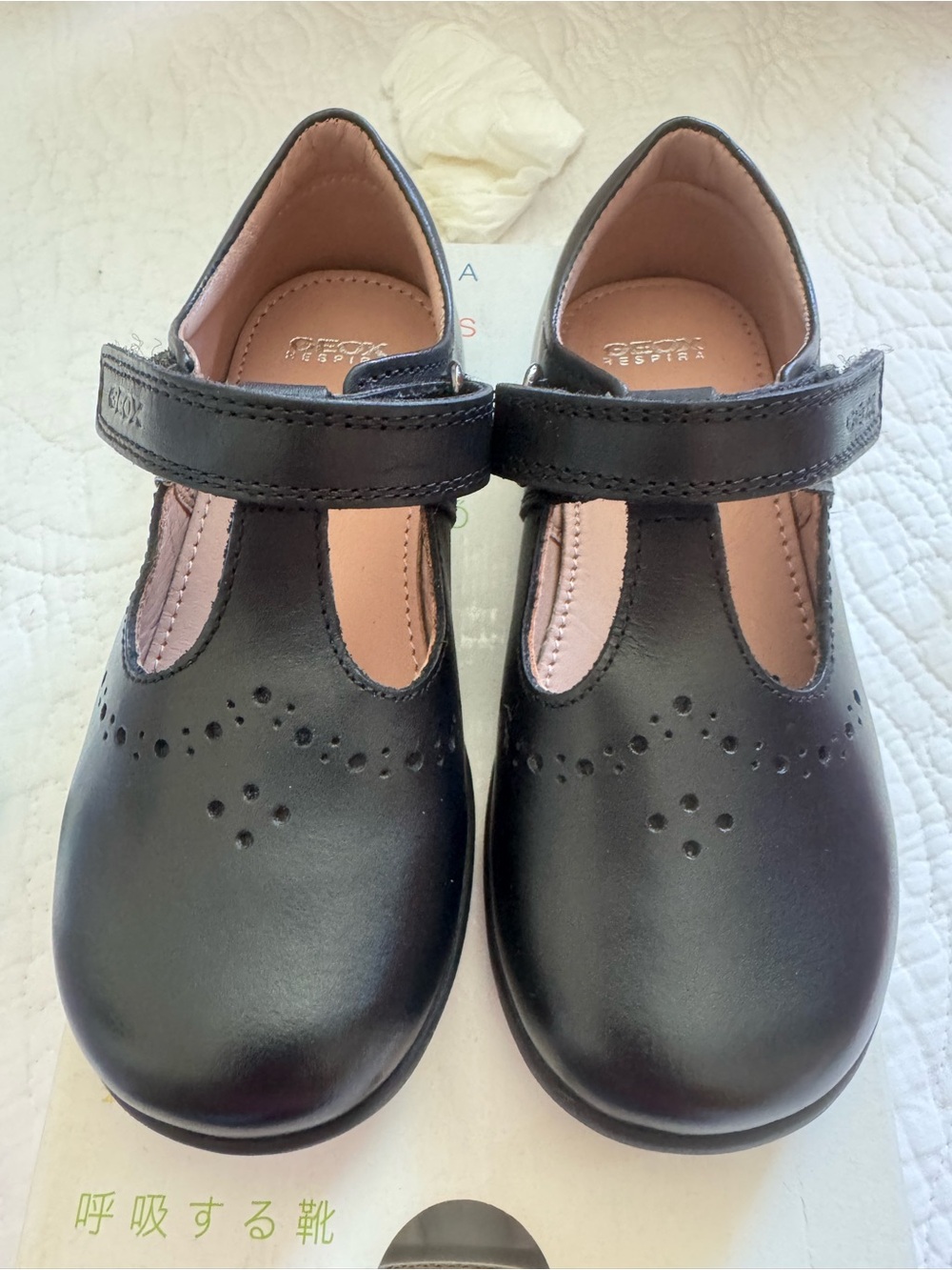 Geox Black Girls' Mary Jane Dress Shoes